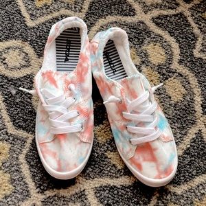 Tie Dye Slip On Sneakers
